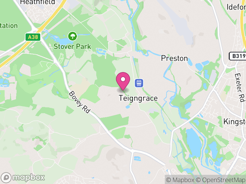 Map of Teigngrace, Teignbridge