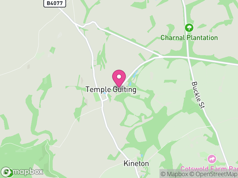 Map of Temple Guiting, Cotswold