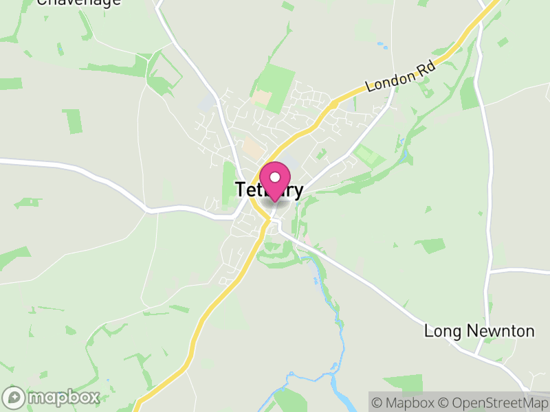 Map of Tetbury, Cotswold