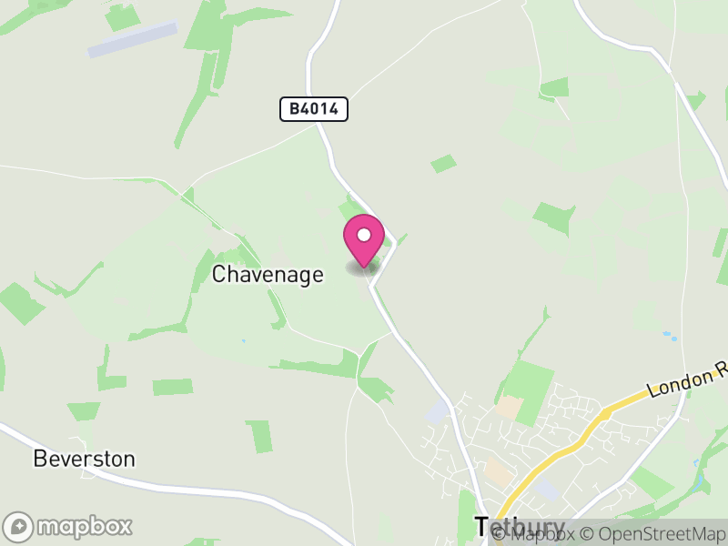 Map of Tetbury Upton, Cotswold