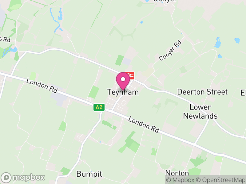 Map of Teynham, Swale