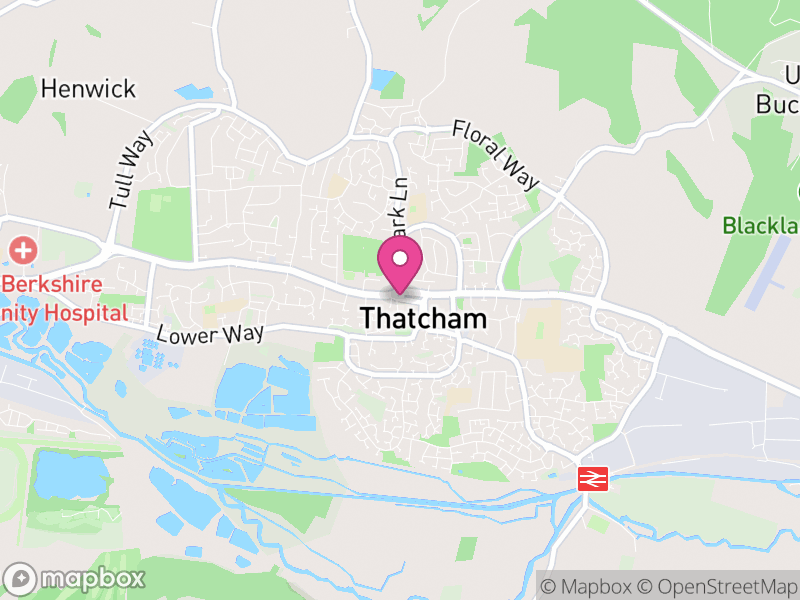 Map of Thatcham, West Berkshire