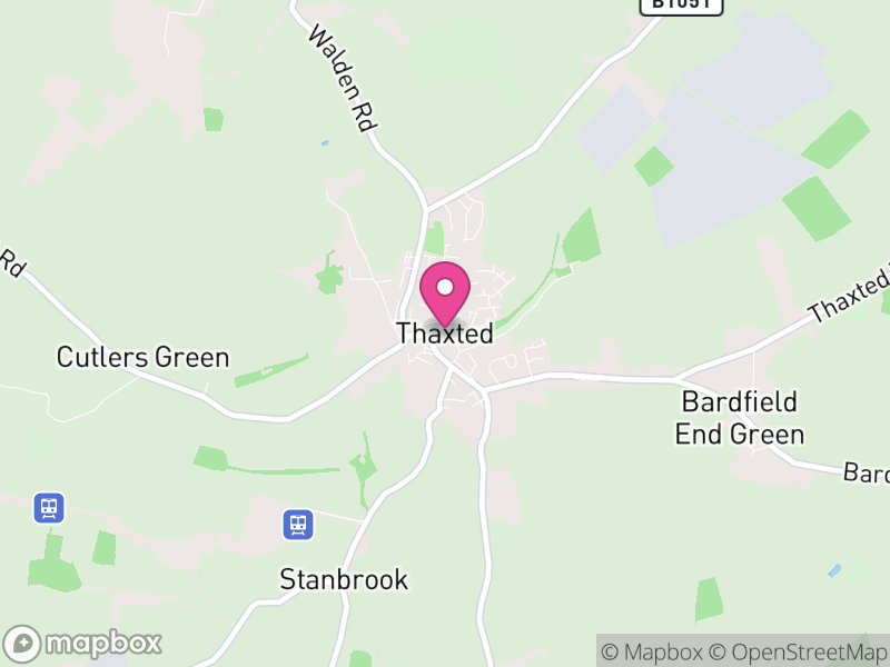 Map of Thaxted, Uttlesford
