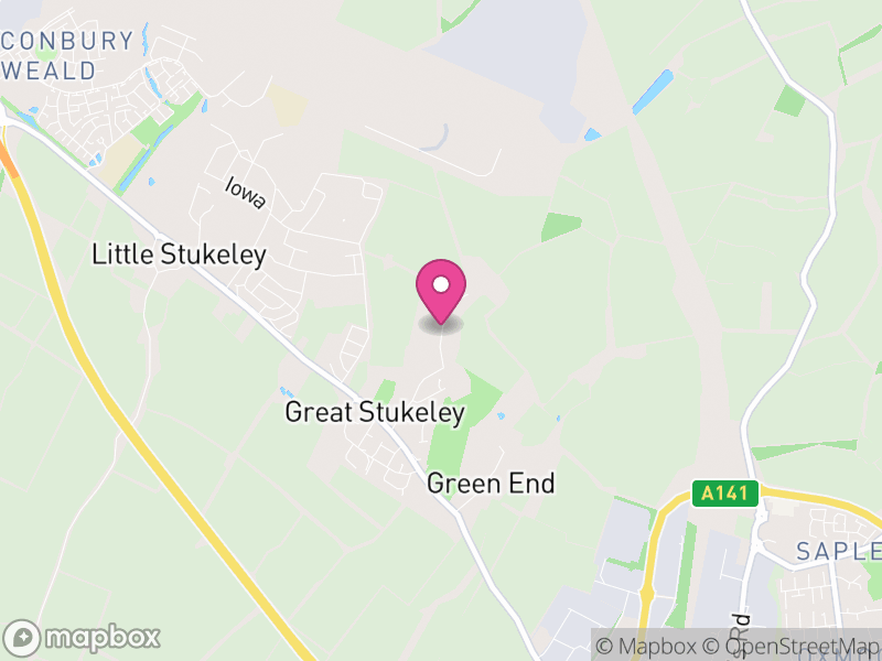 Map of The Stukeleys, Huntingdonshire