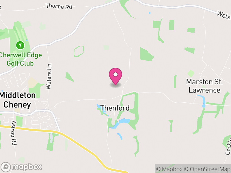 Map of Thenford, West Northamptonshire