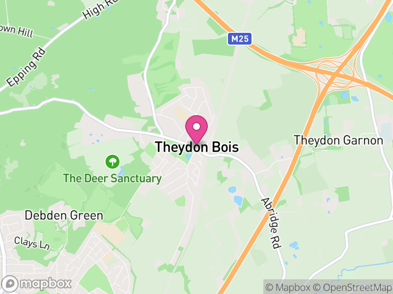 Map of Theydon Bois, Epping Forest