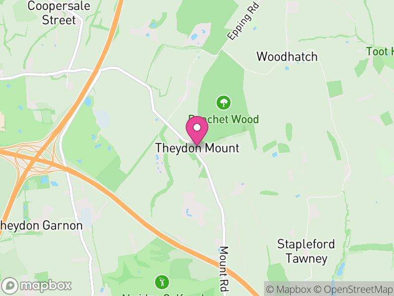 Map of Theydon Mount, Epping Forest
