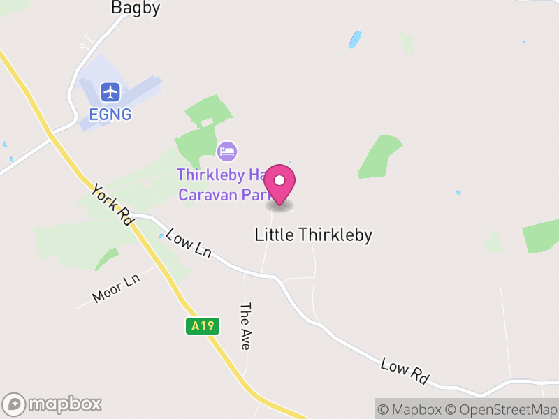 Map of Thirkleby High and Low with Osgodby, North Yorkshire