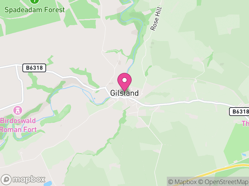 Map of Thirlwall, Northumberland