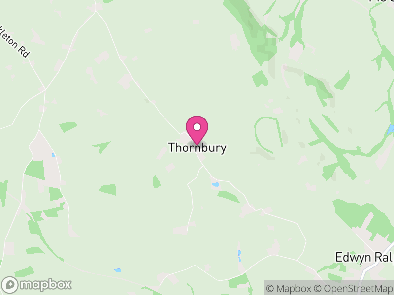 Map of Thornbury, Herefordshire