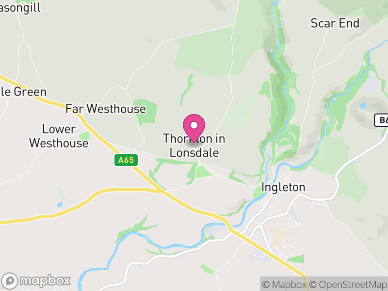 Map of Thornton in Lonsdale, North Yorkshire