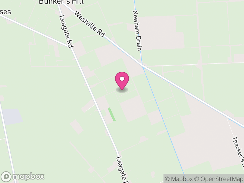 Map of Thornton le Fen, East Lindsey