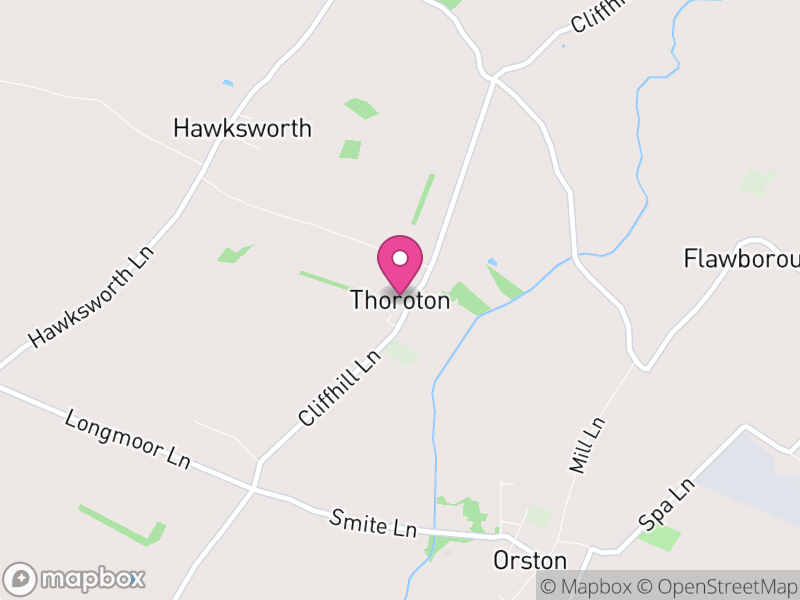 Map of Thoroton, Rushcliffe