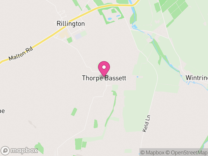 Map of Thorpe Bassett, North Yorkshire
