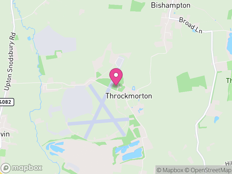 Map of Throckmorton, Wychavon