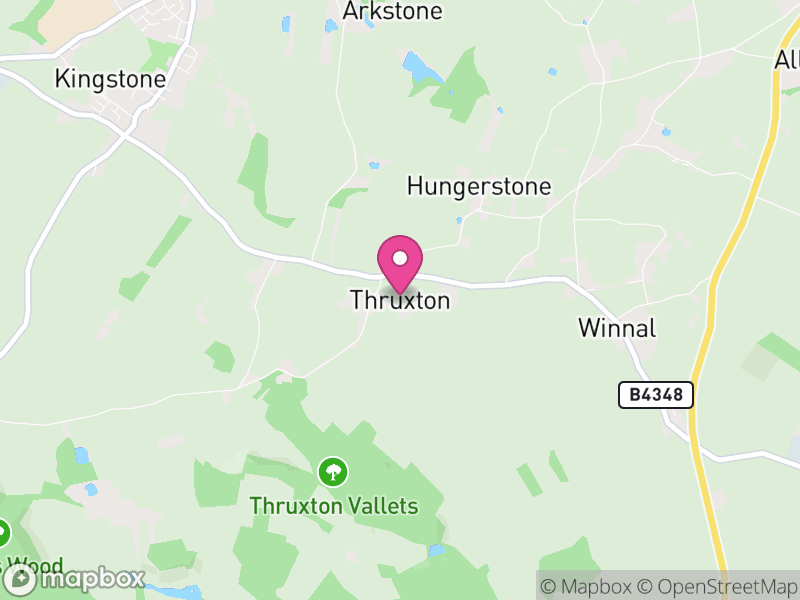 Map of Thruxton, Herefordshire