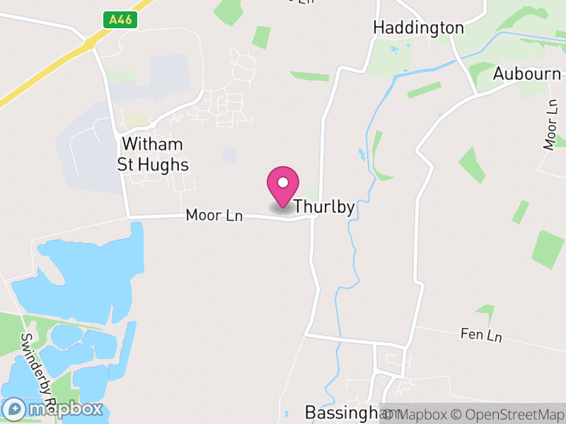 Map of Thurlby, North Kesteven