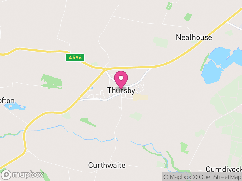 Map of Thursby, Cumberland
