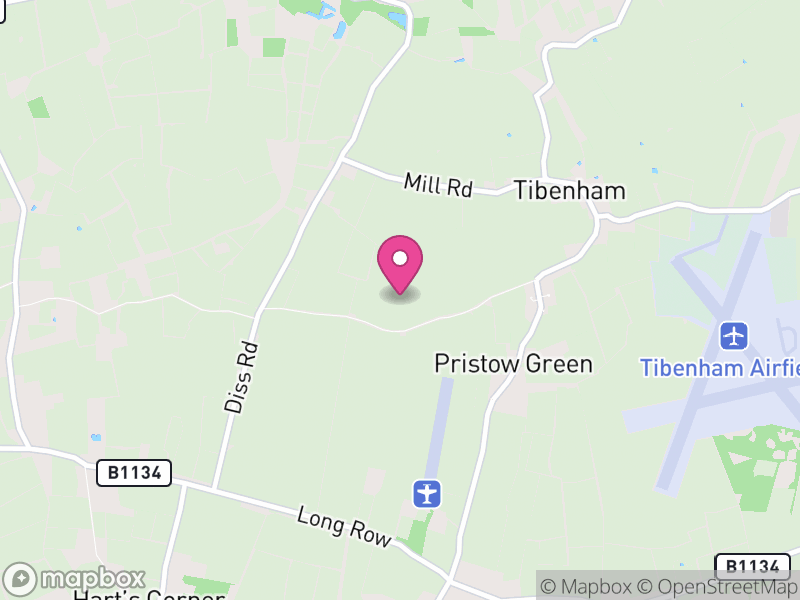 Map of Tibenham, South Norfolk