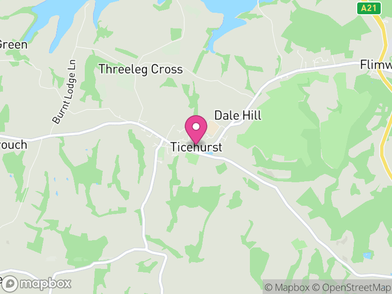 Map of Ticehurst, Rother