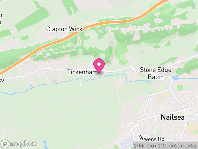 Map of Tickenham, North Somerset