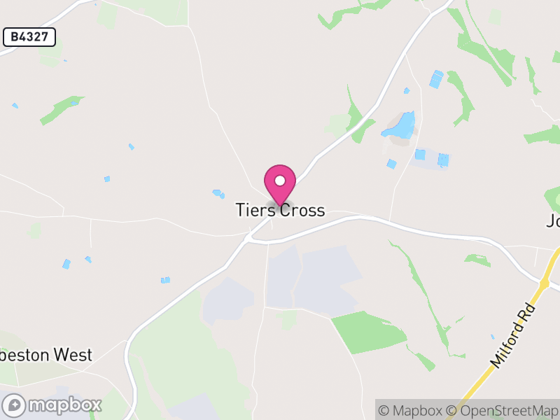 Map of Tiers Cross, Pembrokeshire