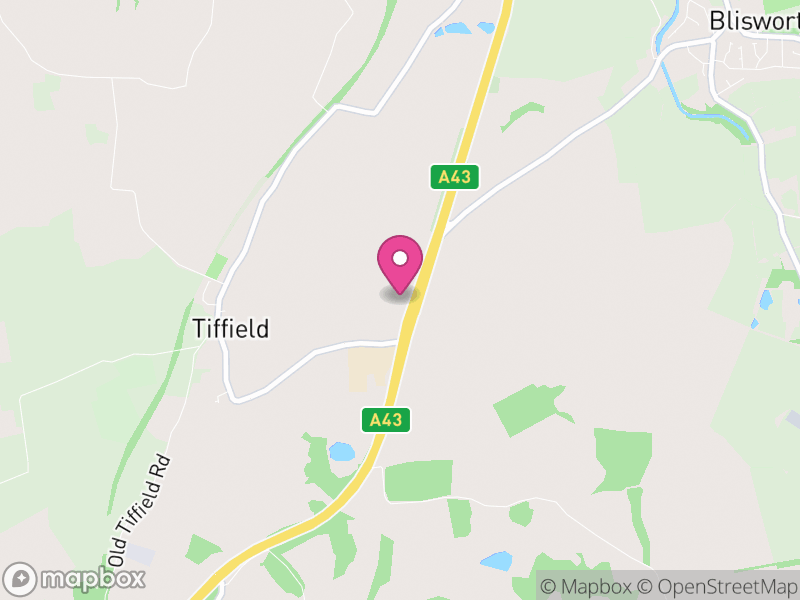 Map of Tiffield, West Northamptonshire