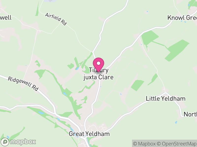 Map of Tilbury Juxta Clare, Braintree