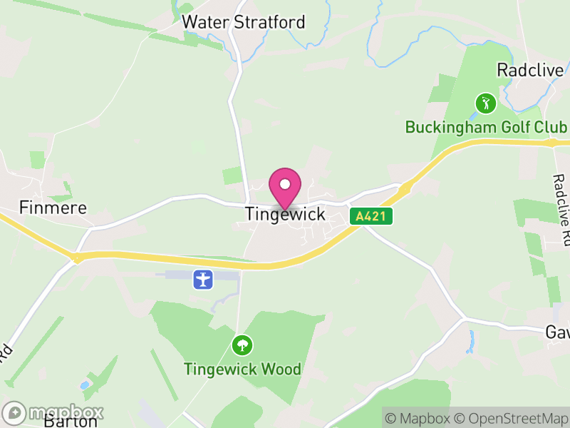 Map of Tingewick, Buckinghamshire