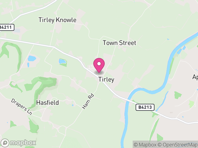 Map of Tirley, Tewkesbury