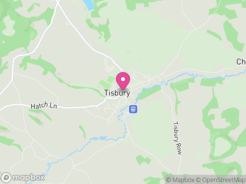Map of Tisbury, Wiltshire