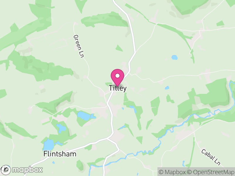 Map of Titley, Herefordshire