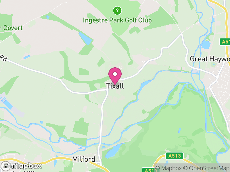 Map of Tixall, Stafford