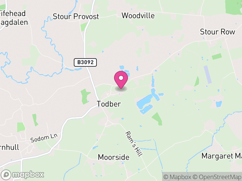 Map of Todber, Dorset
