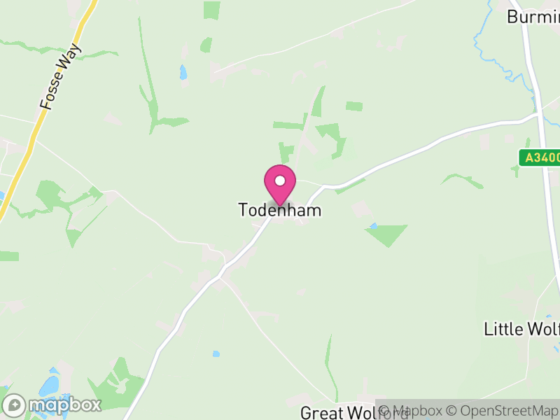 Map of Todenham, Cotswold
