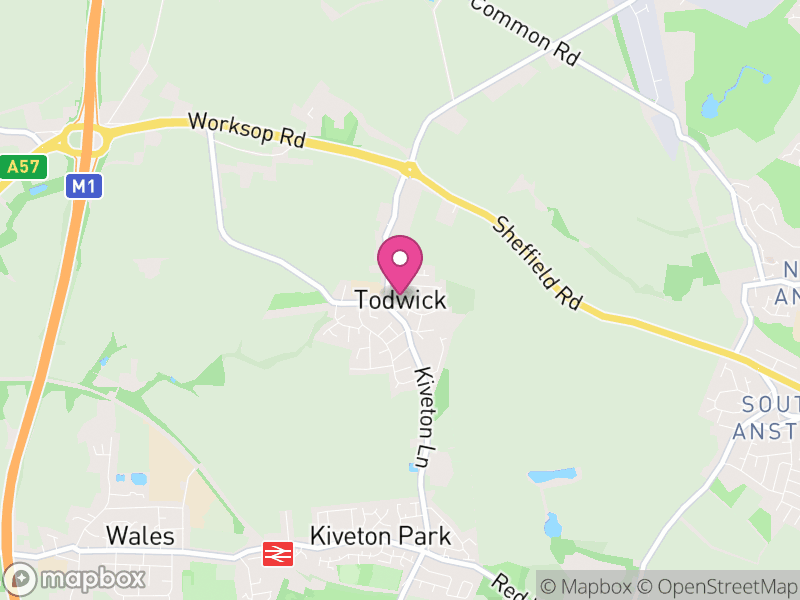 Map of Todwick, Rotherham