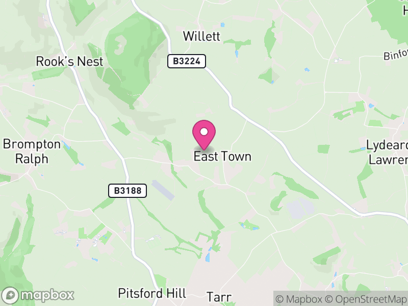 Map of Tolland, Somerset