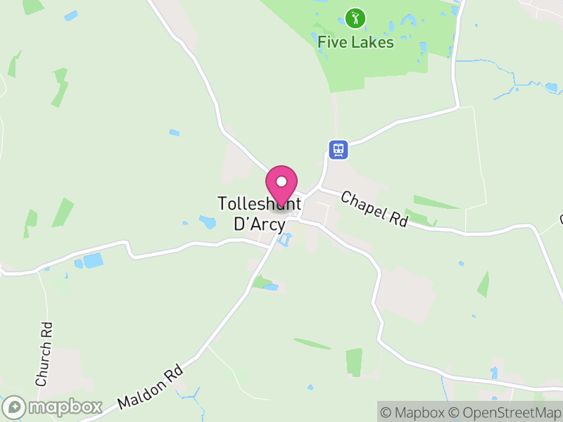 Map of Tolleshunt D'Arcy, Maldon