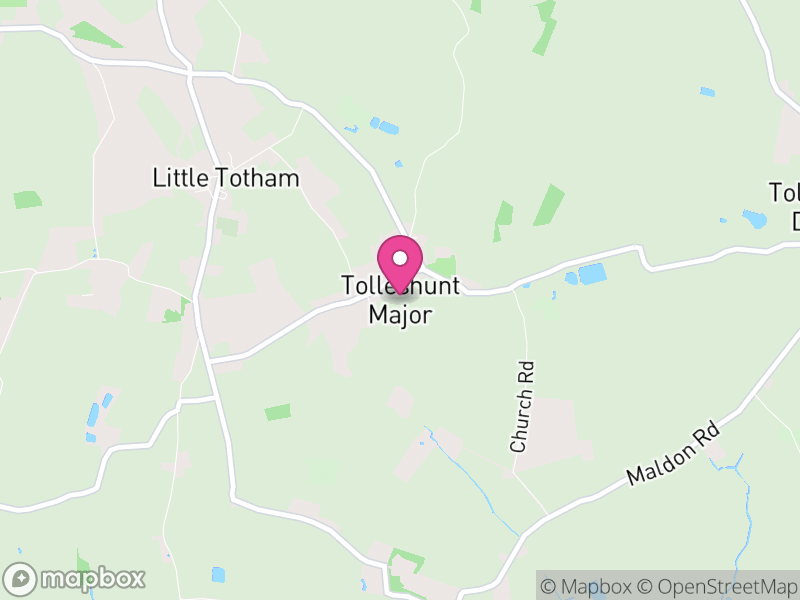 Map of Tolleshunt Major, Maldon