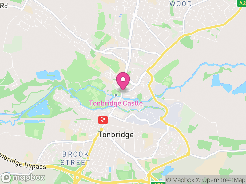 Map of Tonbridge and Malling, Kent