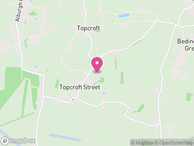 Map of Topcroft, South Norfolk