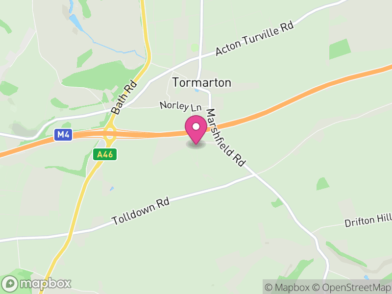 Map of Tormarton, South Gloucestershire