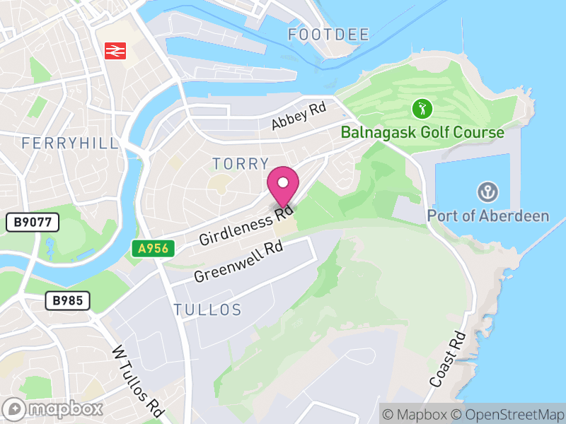 Map of Torry, Aberdeen
