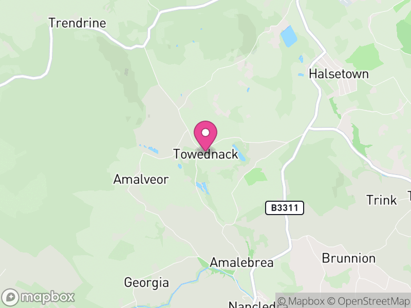 Map of Towednack, Cornwall