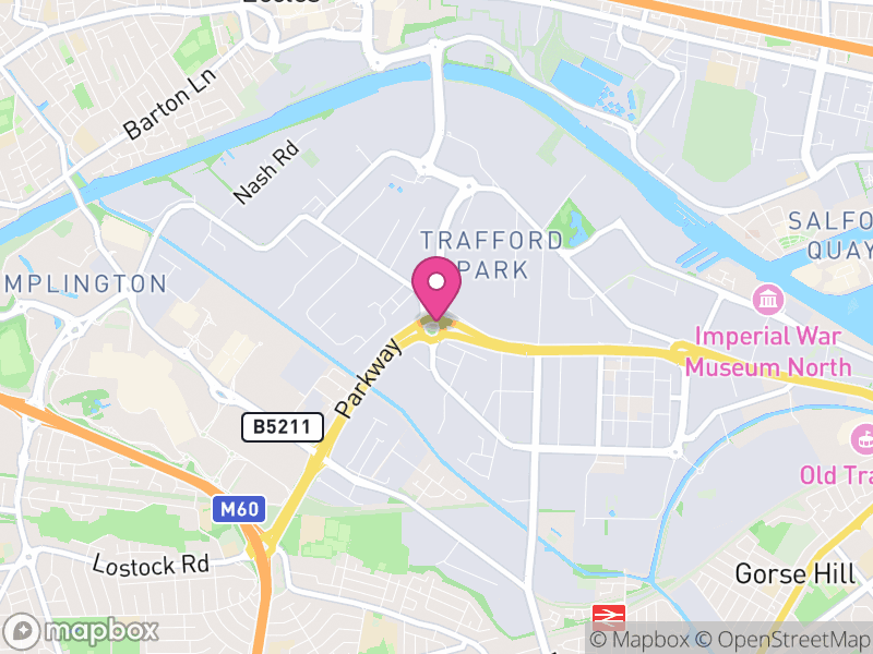 Map of Trafford, Greater Manchester
