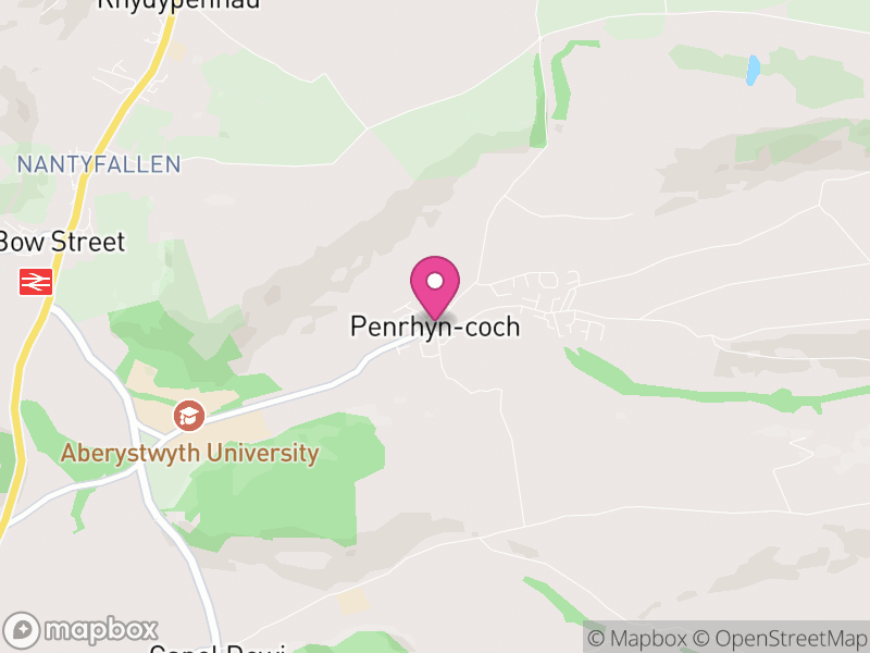 Map of Trefeurig, Ceredigion