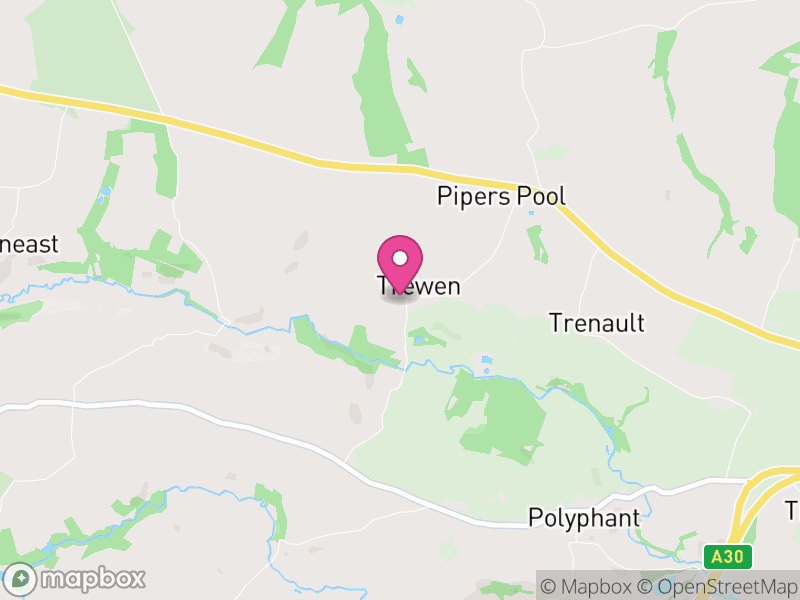 Map of Trewen, Cornwall