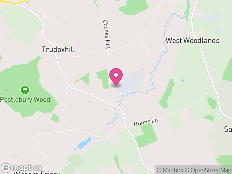 Map of Trudoxhill, Somerset