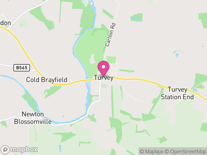 Map of Turvey, Bedford
