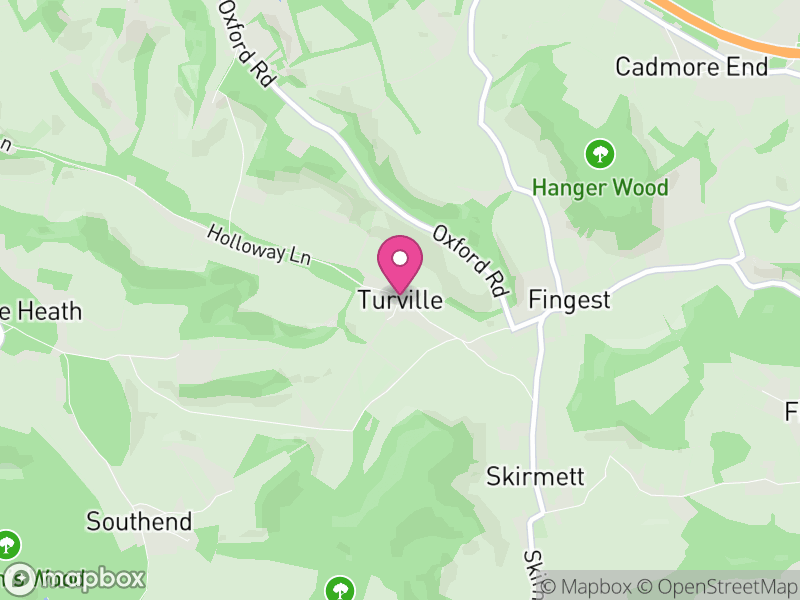 Map of Turville, Buckinghamshire